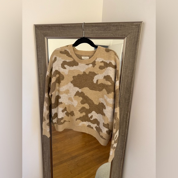 Lucky Brand Sweater Camouflage Sweater Size Large NWOT - Picture 1 of 6